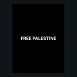 Poster Mínimo de texto personalizado preto da Palestina l<br><div class="desc">Texto personalizado branco negro da Palestina,  simples poster elegante minimalista e minimalista. Texto branco totalmente personalizável,  ou você pode simplesmente excluí-lo,  em fundo preto de cor sólida. As cores são editáveis. Verifique o resto da coleção para obter mais itens de coordenação e correspondência.</div>