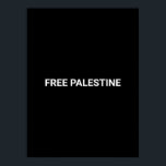 Poster Mínimo de texto personalizado preto da Palestina l<br><div class="desc">Texto personalizado branco negro da Palestina, simples poster elegante minimalista e minimalista. Texto branco totalmente personalizável, ou você pode simplesmente excluí-lo, em fundo preto de cor sólida. As cores são editáveis. Verifique o resto da coleção para obter mais itens de coordenação e correspondência.</div>