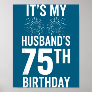 Poster Mínimo É o Aniversário de 75 Anos do Marido