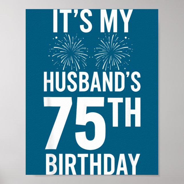 Poster Mínimo É o Aniversário de 75 Anos do Marido (Frente)