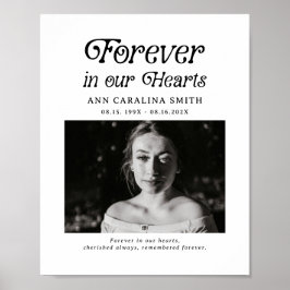 Poster Mínimo Funeral Retroativo para sempre em nosso Sin