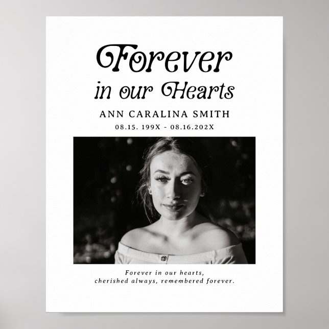 Poster Mínimo Funeral Retroativo para sempre em nosso Sin (Frente)