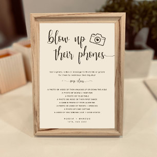 Poster Mínimo Moderno Explode Seu Sinais De Casamento De 
