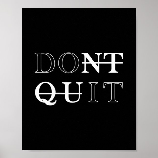 Poster Mínimo Não Sair - Faça com que seja Motivacional (Frente)