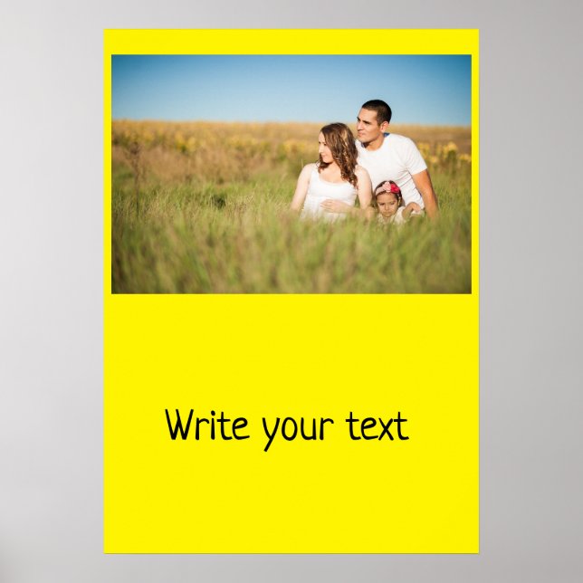 Poster Mínimo simples adicione seu nome de texto de logot (Frente)