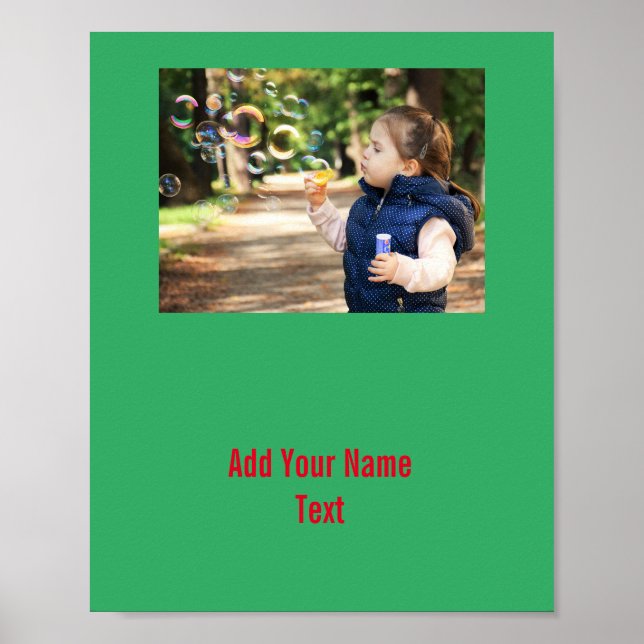 Poster Mínimo simples adicione seu nome de texto de logot (Frente)