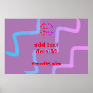 Poster Mínimo simples adicione seu nome de texto de logot