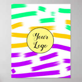 Poster Mínimo simples adicione seu nome de texto de logot