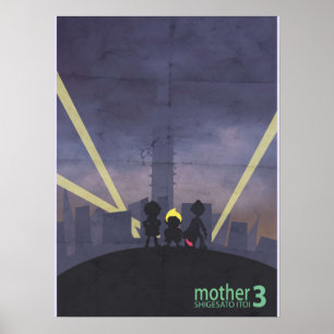 Poster Mínimo vídeo game Art Mãe 3