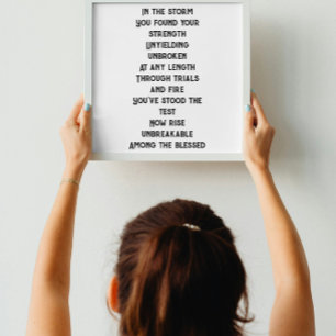Poster Minipoema inspirador inseparável