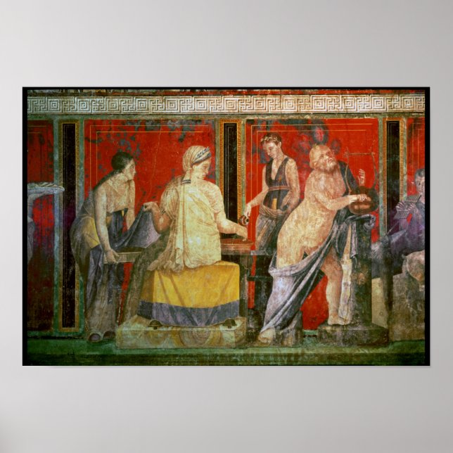 Poster Ministrante Carregando uma bandeja de Comida (Frente)