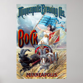 Poster Minneapolis Brewing Cos. Bock Beer