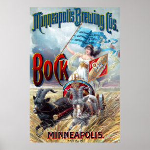 Poster Minneapolis Brewing Cos. Bock Beer