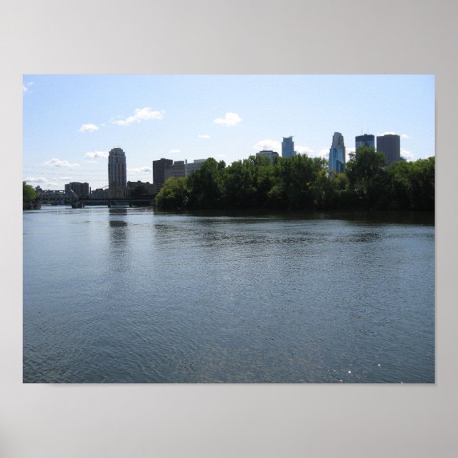 Poster Minneapolis Skyline (Frente)