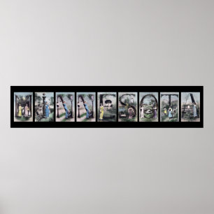 Póster MINNESOTA - Alphabet - Letra name Art