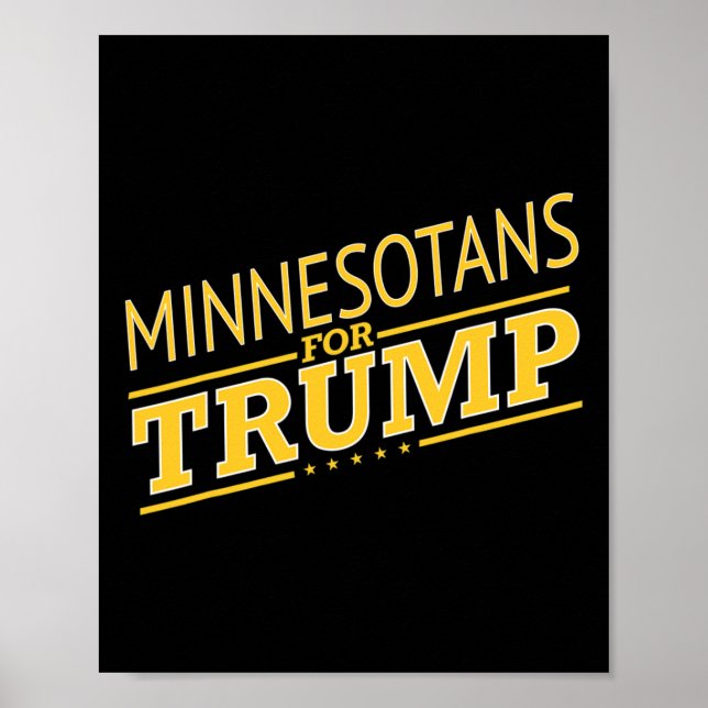Poster Minnesota For Trump - Second President Election  (Frente)