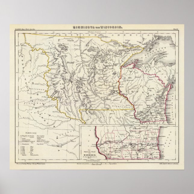 Póster Minnisota e Wisconsin (Frente)