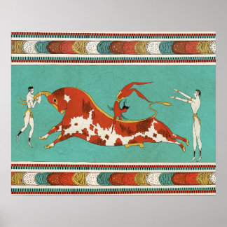 Póster Minotauro, el toro de Creta