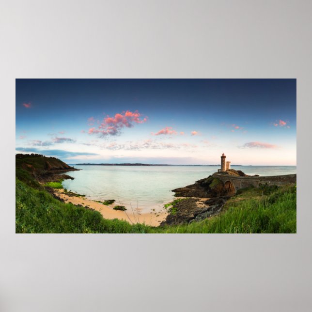 Poster Minou Lighthouse | France Brittany Finistere (Frente)