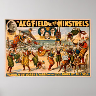Póster Minstrels 1905 do campo do Al maiores