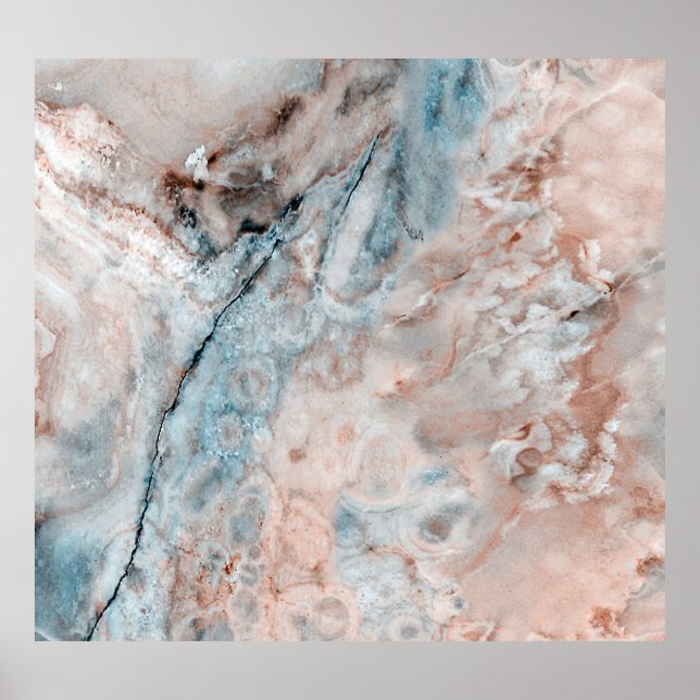 Poster Mint Emperador marble, aqua limestone (Frente)