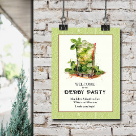 Poster Mint Julep Derby Welcome