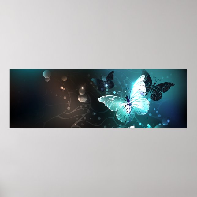 Poster Mint Night Butterflies (Frente)