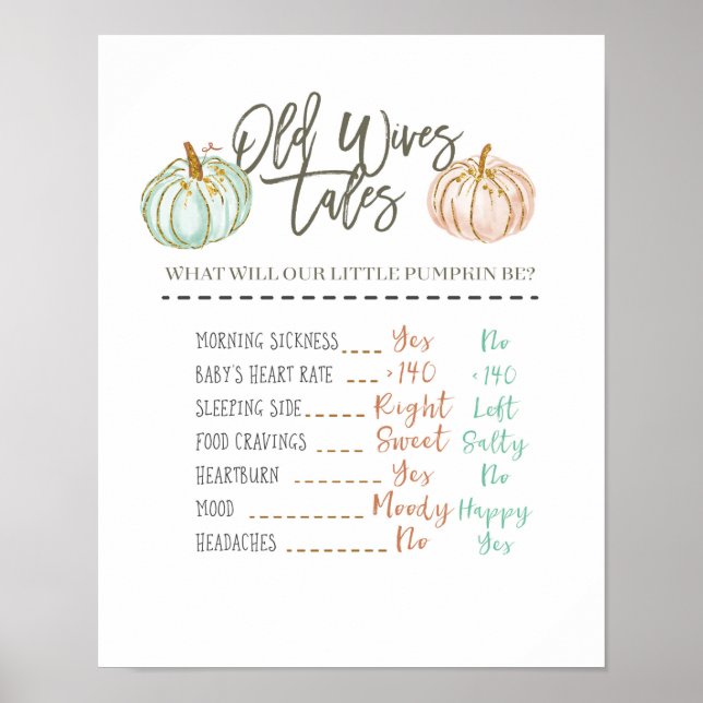 Poster Mint Pumpkin Velho Esposas Histórias Sexo Revelaçã (Frente)