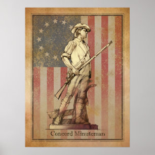 Póster Minuteman da concórdia