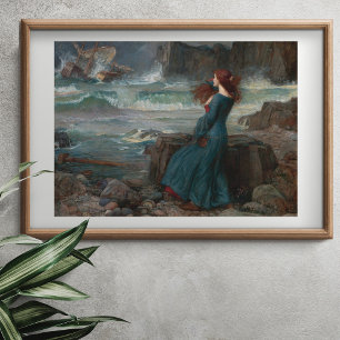 Poster Miranda por John William Waterhouse