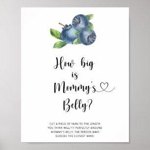 Poster Mirtilo - quão grande está a barriga da mamãe