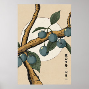 Poster Mirtilos Japoneses
