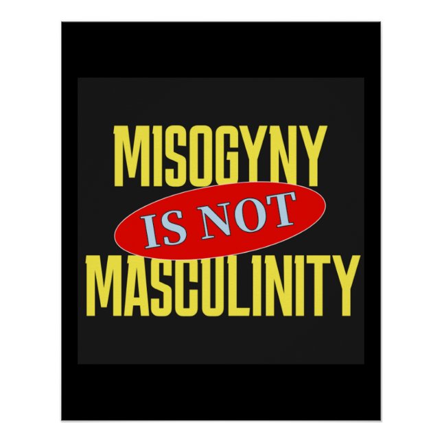 Póster Misoginia Não É Masculinidade (Frente)