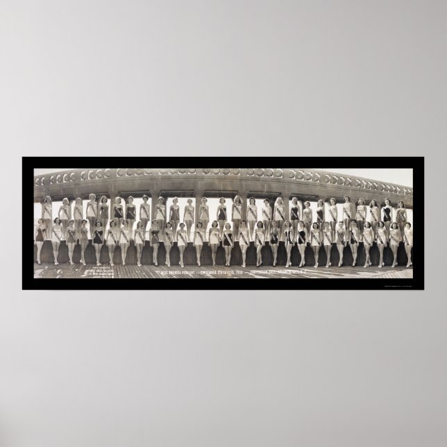 Póster Miss América Pageant Foto 1953 (Frente)