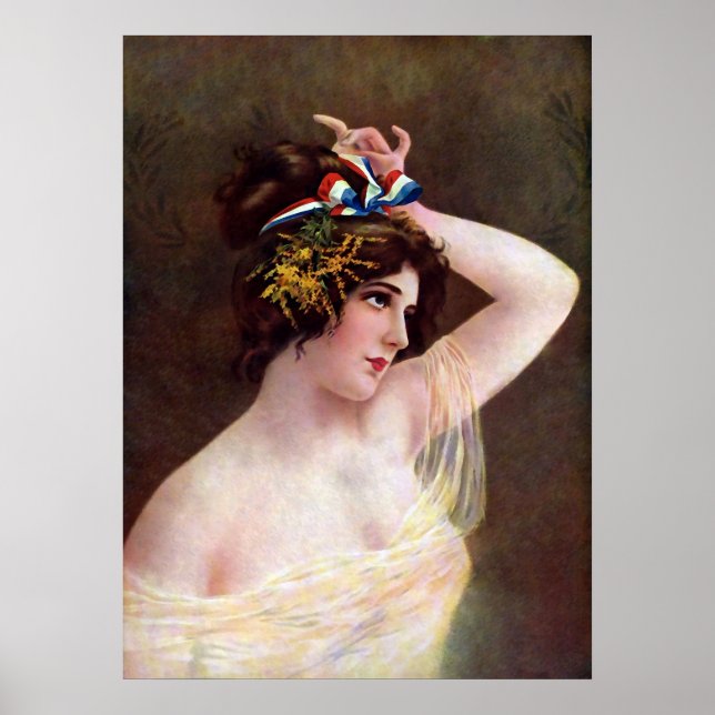 Poster Miss Columbia Vintage (Frente)