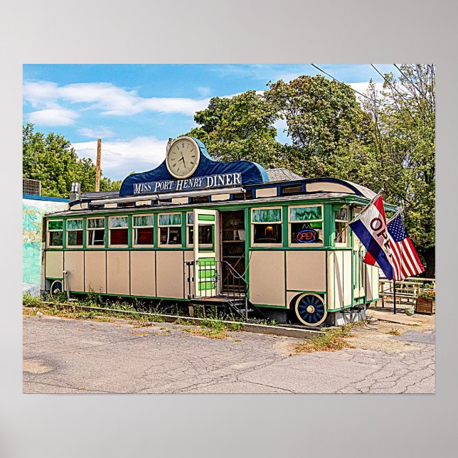 Póster Miss Port Henry Diner, Port Henry, Nova Iorque (Frente)