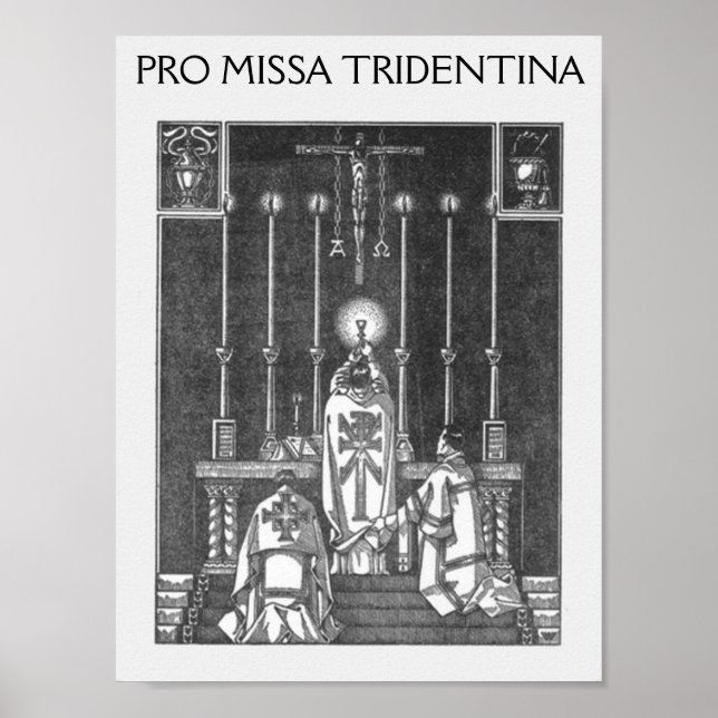 Póster missa solemnis, PRO MISSA TRIDENTINA (Frente)