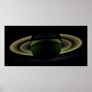 Póster Missão 2012 de Saturn Cassini do planeta