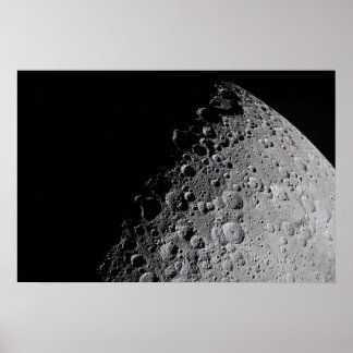 Poster Missão Artemis à Lua Superfície Lunar