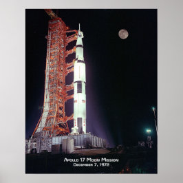 Poster Missão da Lua Apollo 17