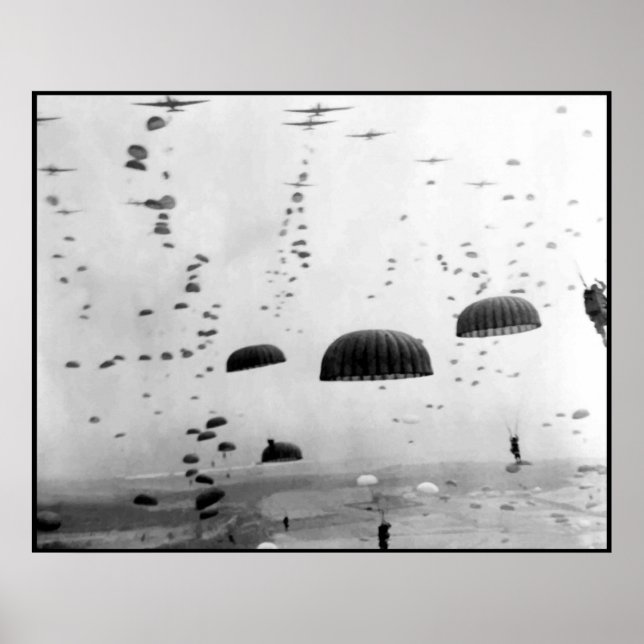 Poster Missão de bordo durante a pintura WW2 (Frente)