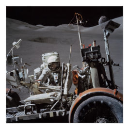 Póster Missão de pouso lunar da NASA Apollo 17, 1972
