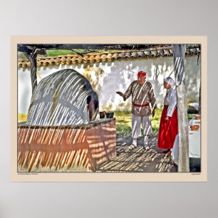 Póster Missão La Purismo - Califórnia - Adobe Oven