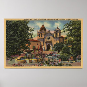 Poster Missão San Carlos de Borromeo de Monterey