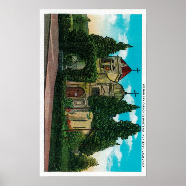 Poster Missão San Carlos De MontereyMonterey, AC (Frente)
