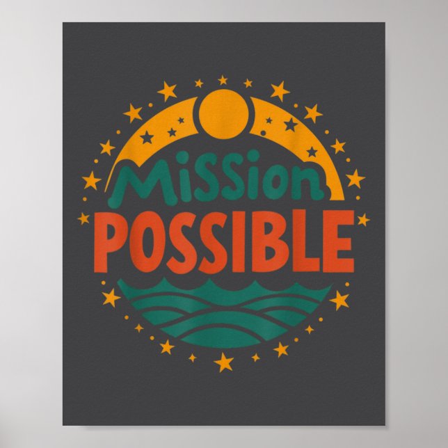 Poster Mission Ssible Motivational Insrational School  (Frente)