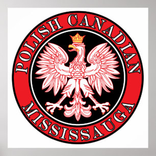 Poster Mississauga polonês águia canadiana