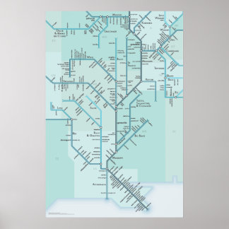 Póster Mississipi inferior 20" x 30"