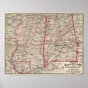 Póster Mississippi and Alabama