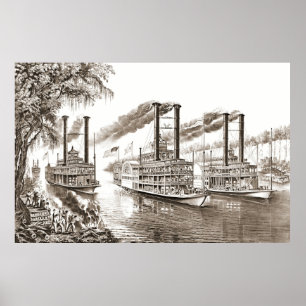 Póster Mississippi Champions 1866